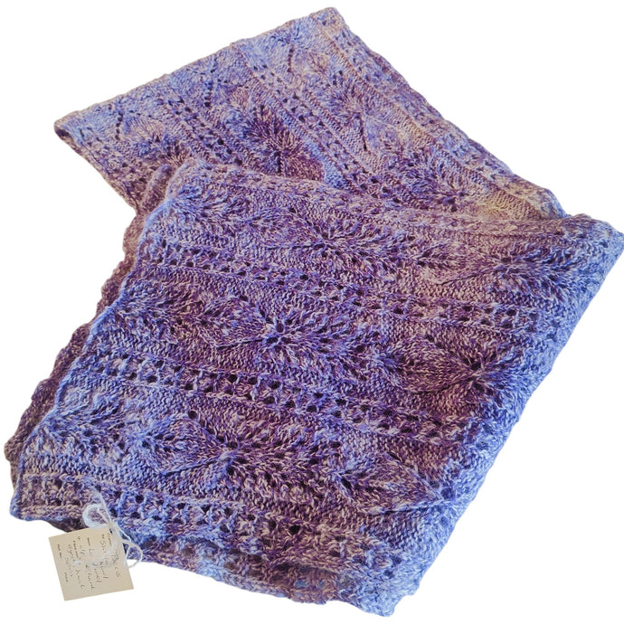 Shida pattern shawl - Alpaca and local wool - Gaye Becis