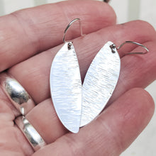 Load image into Gallery viewer, Sterling Silver Spoon Bowl Earrings – Handcrafted &amp; Textured