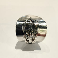 Load image into Gallery viewer, Scottish Sterling Silver Shield Ring (1957) - size U