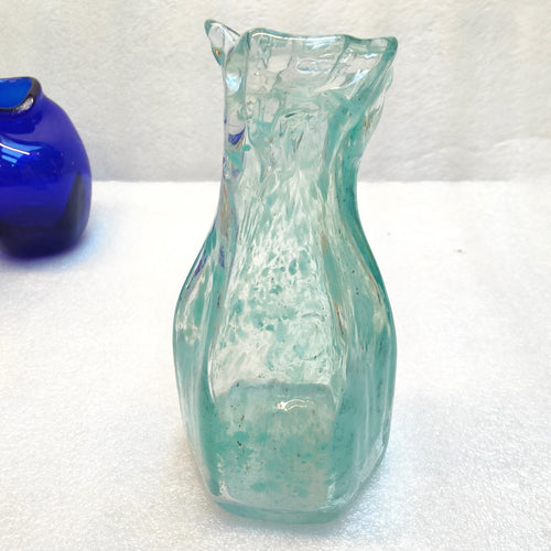 Quirky glass vase - bottle shape - Marjorie Molyneux