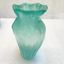 Load image into Gallery viewer, Quirky glass vase - frosty blue - Marjorie Molyneux