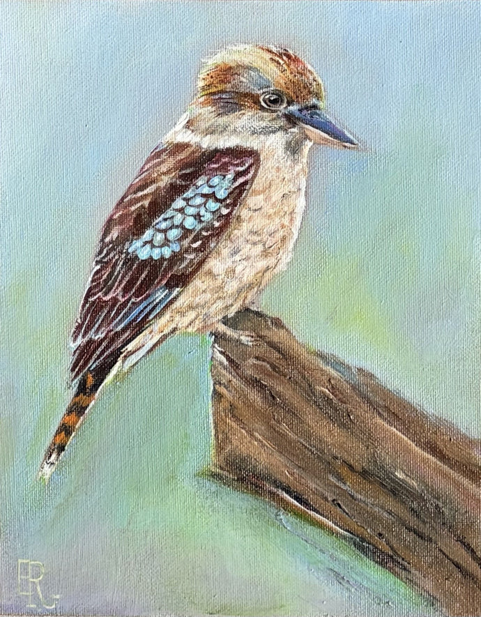 Watchful - Acrylic on canvas panel- Evelynne Richardson