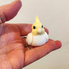 Load image into Gallery viewer, Articulated 3D printed White Cockatiel