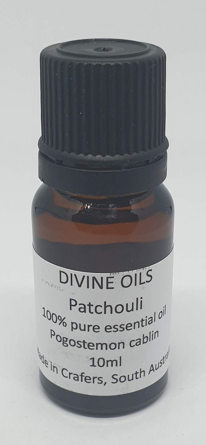 Patchouli 100% Essential Oil 10ml - Divine Oils-Bath & Body-Atelier Crafers 