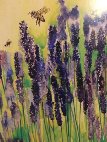 Greeting Card - Lavender Field and Bees-Homewares-Atelier Crafers 