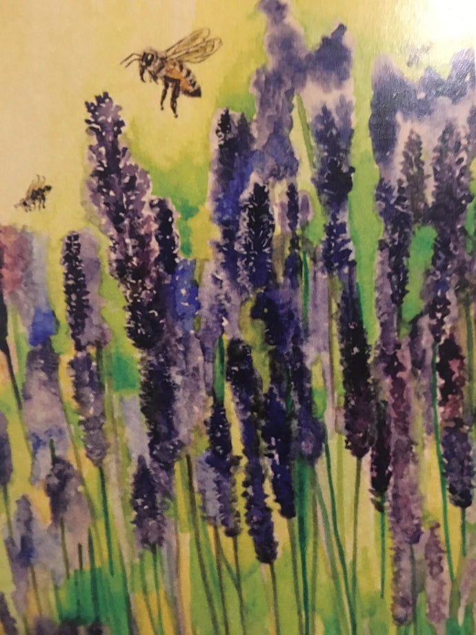 Greeting Card - Lavender Field and Bees-Homewares-Atelier Crafers 