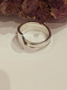 1946 Sheffield Sterling silver spoon ring - Silver Rose Jewellery