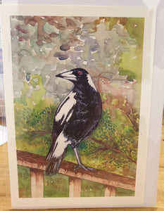 Greeting Card - Magpie - Paula Schetters-Homewares-Atelier Crafers 