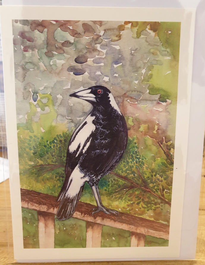 Greeting Card - Magpie - Paula Schetters-Homewares-Atelier Crafers 