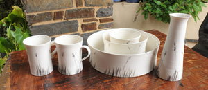 Blackgrass bowl - small - porcelain by Just Jane Ceramics-Homewares-Atelier Crafers 
