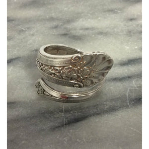 Vintage Sterling Silver Towle 1935 Spoon Ring - Size Z+-Jewellery-Atelier Crafers 