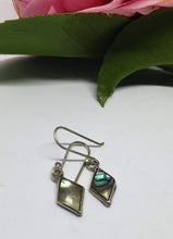 Load image into Gallery viewer, Paua shell and sterling silver earrings - Silver Rose Jewellery-Jewellery-Atelier Crafers 