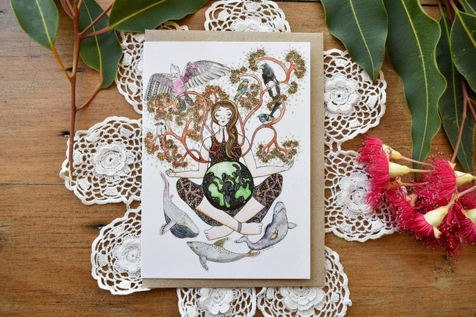 Greeting Card - In My Veins - Zinia King-Homewares-Atelier Crafers 