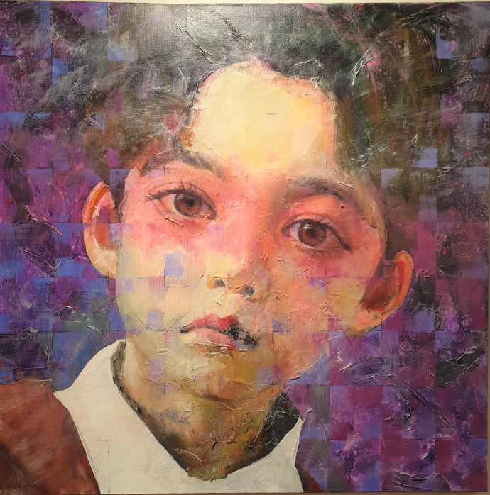 Through rose coloured glasses - mixed media - Trevor Newman