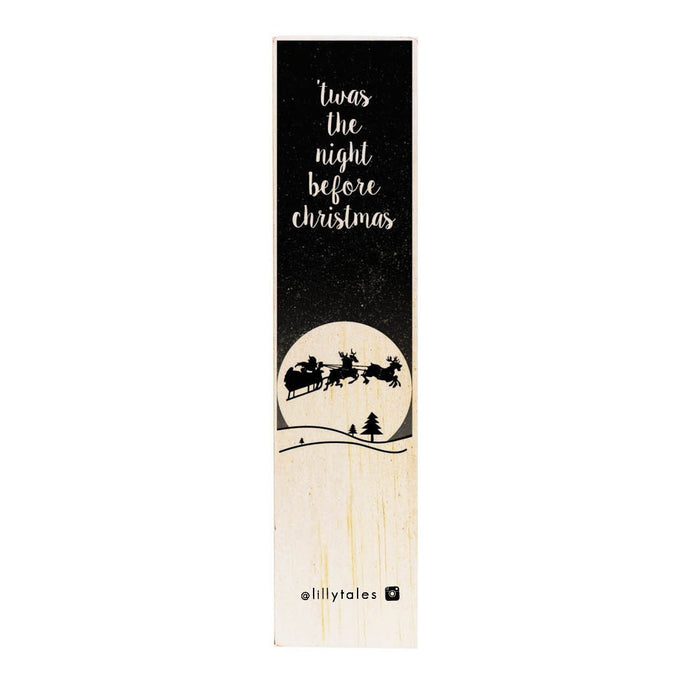 Night Before Christmas | wooden bookmark-Stationery-Atelier Crafers 