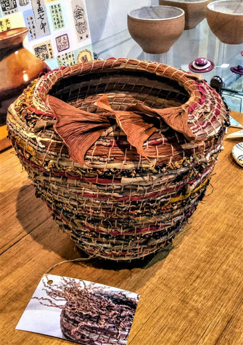 A natural fibre basket
