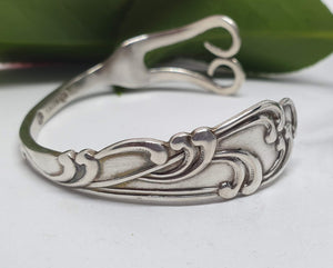 Antique Art Nouveau Fork Cuff - Silver Rose Jewellery-Jewellery-Atelier Crafers 