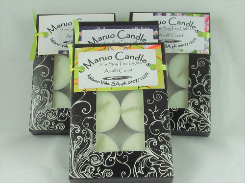5 hr Perfumed Soy Tea Lights Packs.