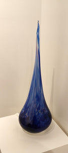 Blue Flame Light -Tim Shaw Glass Artist