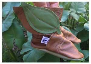 Caramel & Green Leafy Boot - M - Anomaly Leathers