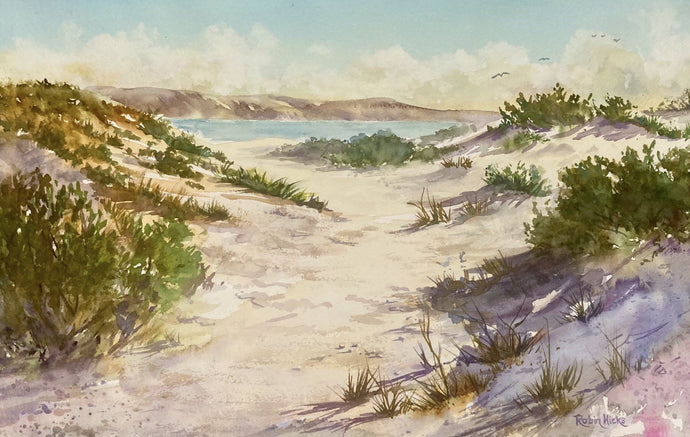 Carrickalinga Dunes - Watercolour - Robin Hicks