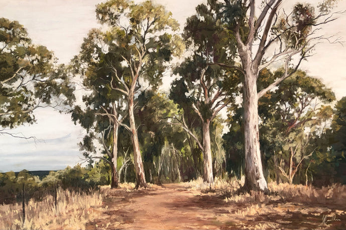 The Cedars, Hahndorf - Soft pastel on sanded card - Julianne Caville