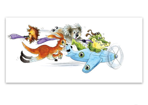 Greeting Card - Croc Airlines-Homewares-Atelier Crafers 