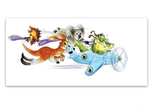 Greeting Card - Croc Airlines-Homewares-Atelier Crafers 