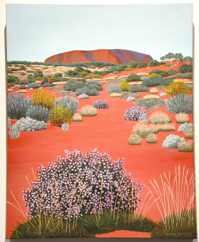 Early Morning at Uluru - acrylic on canvas - Ursula Kiessling