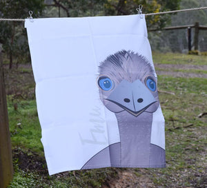 Emu - Fairtrade organic cotton tea towel - Gilli Graphics