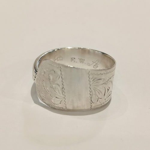 German Sterling Silver spoon ring (dated 1890)