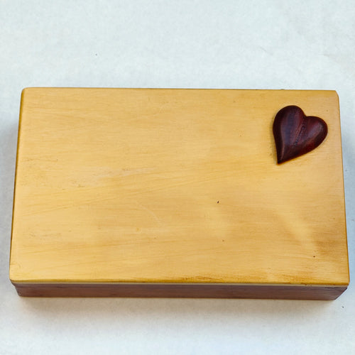 Jewellery Box with Red Gum Heart Detail - John Toma