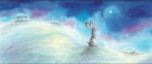 Hush Bunny - limited edition giclee print 6/50 - Mandy Foot