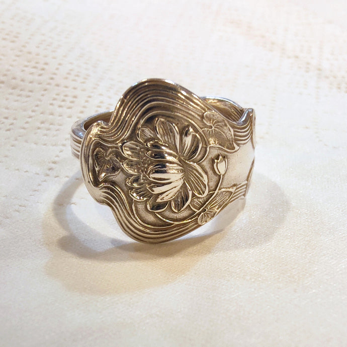 Silver spoon ring