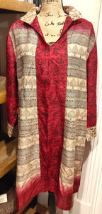 Upcycled Indian Silk Sari Tunic