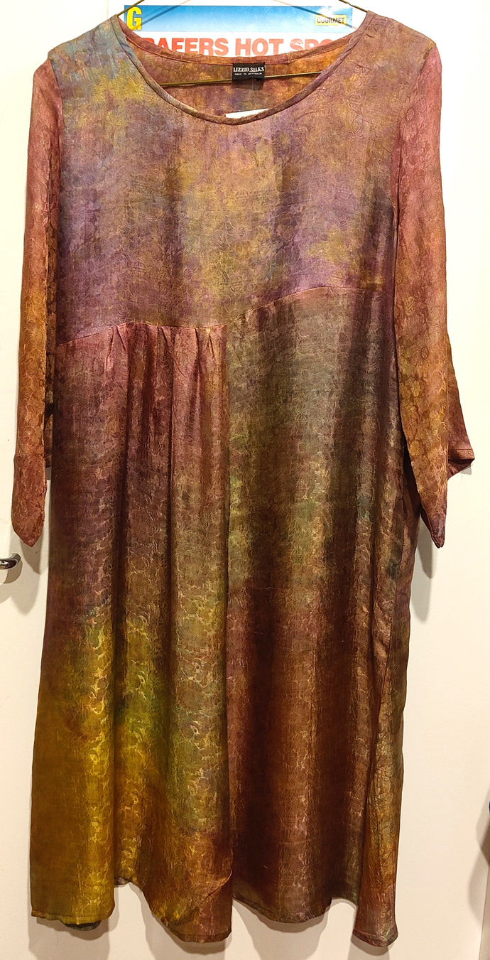 Silk Dress - Vietnamese Jacquard weave silk