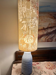 Hand cut lamp - salvaged CSIRO Adelaide soil map - Andrea Wyatt