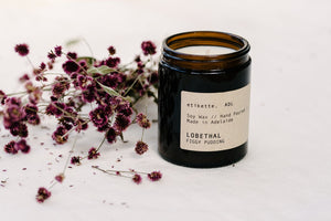 Lobethal in Figgy Pudding ~ Soy Candles - Etikette