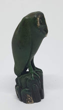 Load image into Gallery viewer, Owl with Lizard - bronze miniature by Silvio Apponyi-Art Gallery-Atelier Crafers 