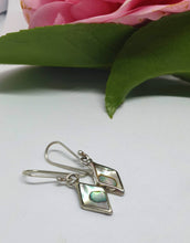 Load image into Gallery viewer, Paua shell and sterling silver earrings - Silver Rose Jewellery-Jewellery-Atelier Crafers 