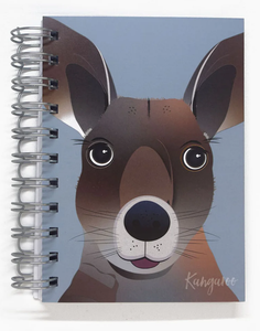 Red Kangaroo- A6 Wire Bound Journal
