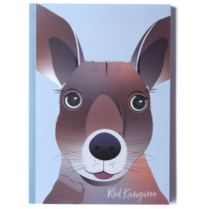 Red Kangaroo Journal (A5 lined). Printed on Certified Sustainable Paper