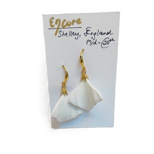 Upcycled Vintage Porcelain Earrings - Shelley - Dianne Averis