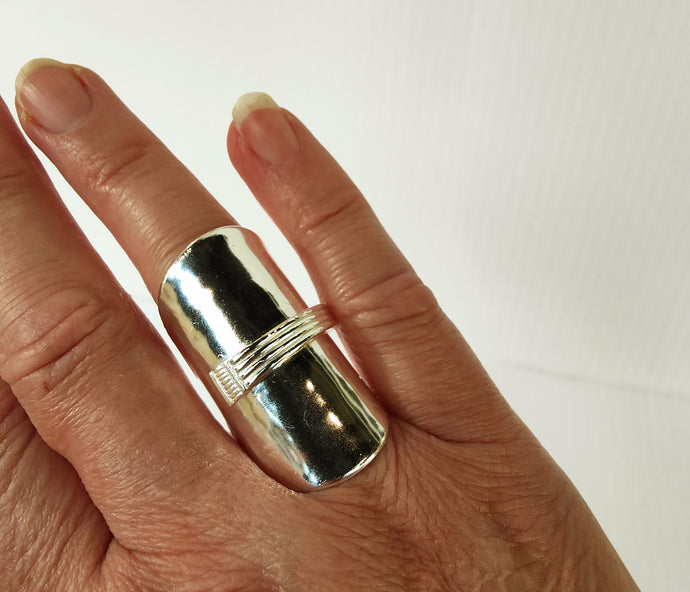 Sterling Silver shield Ring