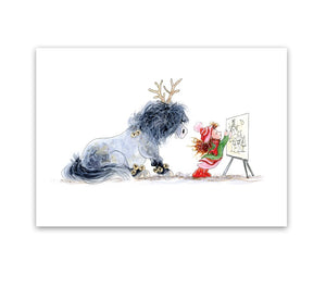 Christmas Card - Santa's Helper - Mandy Foot