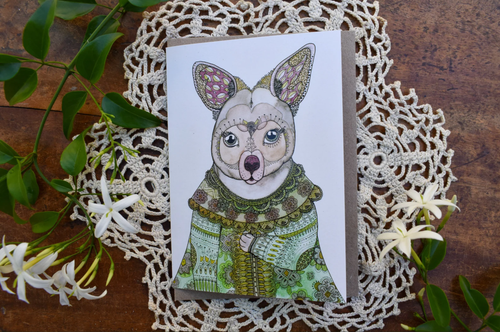 Greeting Card - Wendy Wallaby - Zinia King