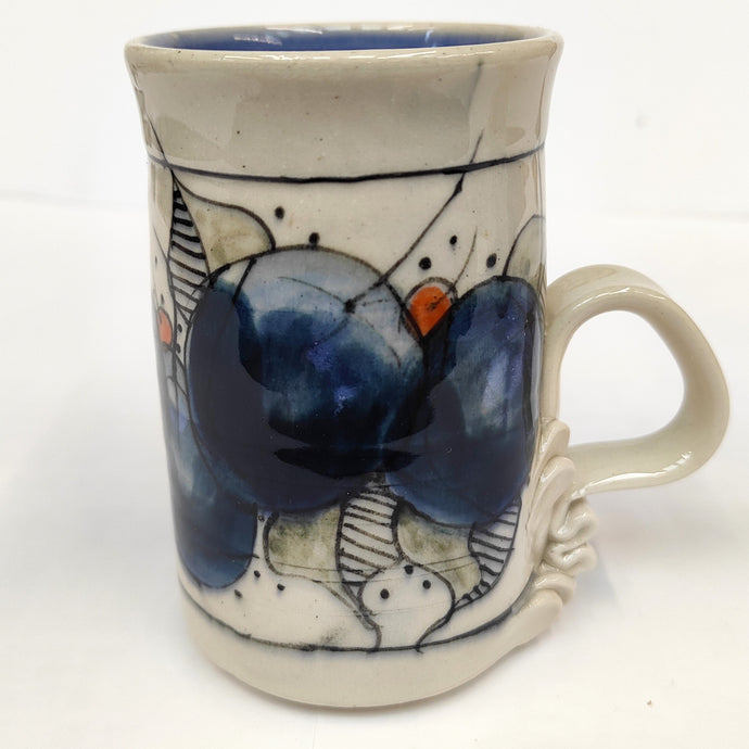 Hand painted stoneware mug 2 - Marilyn Saccardo