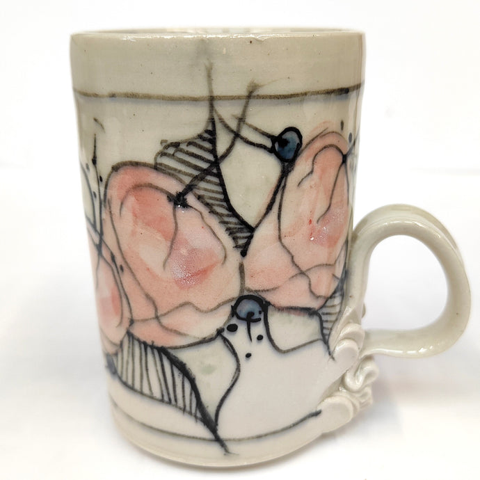 Hand painted stoneware mug 1 - Marilyn Saccardo