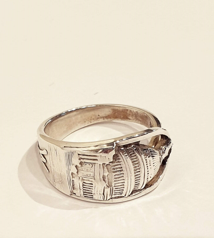 Vintage Sterling Silver Pinkie ring - Size H - Washinton DC