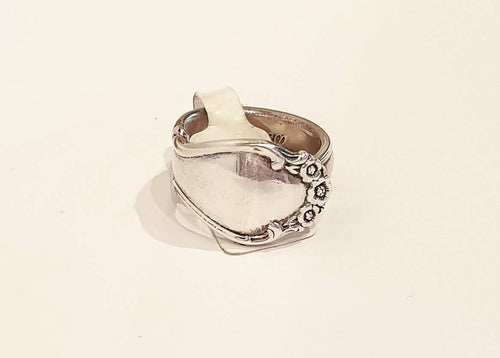 Sterling Silver Spoon Ring - Wedding Bells by Rogers